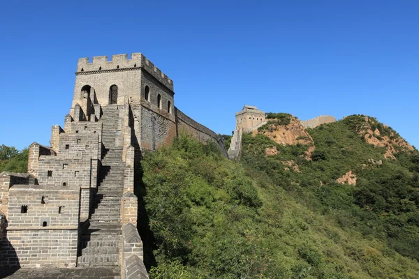 Den Kinesiske Mur tæt på Jinshanling - Stock-foto