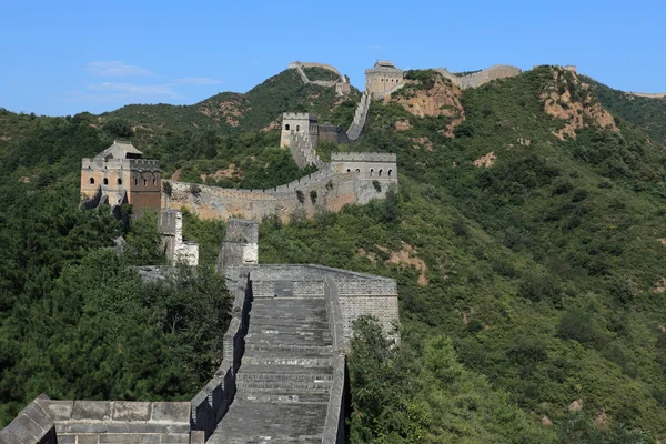 De grote muur van China dicht bij Jinshanling — Stockfoto