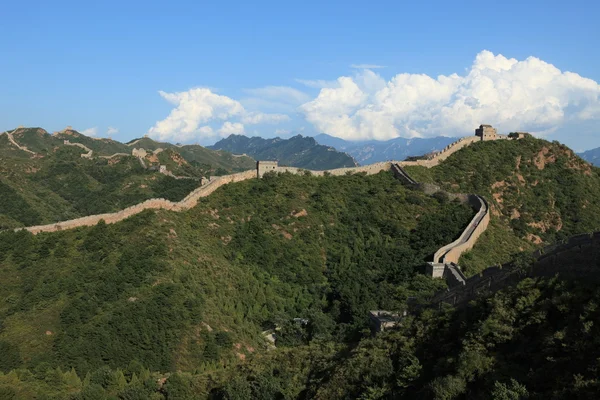 A Grande Muralha da China perto de Jinshanling — Fotografia de Stock
