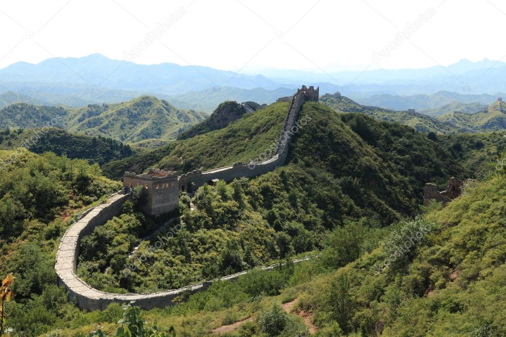 The Great Wall of China close to Jinshanling