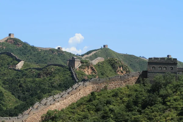 De grote muur van China dicht bij Jinshanling — Stockfoto