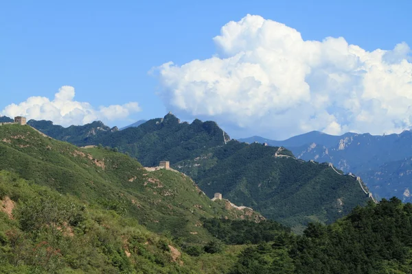 A Grande Muralha Chinesa perto de Jinshanling — Fotografia de Stock
