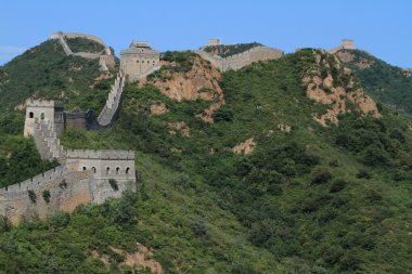 The Great Chinese Wall close to Jinshanling clipart