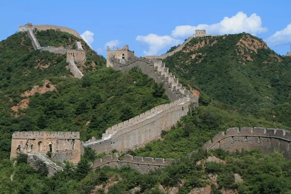 Велика Китайська стіна недалеко від Jinshanling — стокове фото