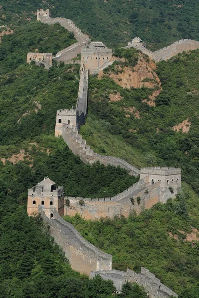 Die große chinesische Mauer in der Nähe von Dschinshanling — Stockfoto