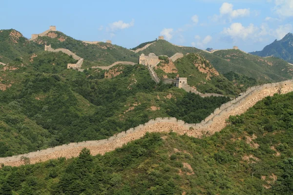 A Grande Muralha Chinesa perto de Jinshanling — Fotografia de Stock