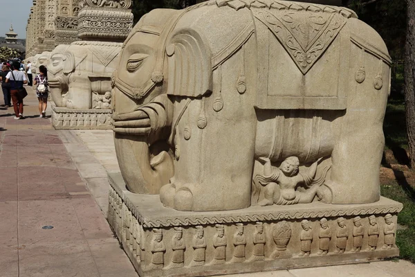 Datong Çin'Yungang mağara Manastırı — Stok fotoğraf