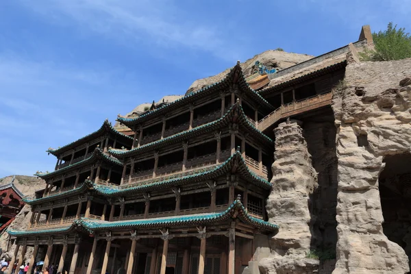 Yungang grottan klostret Datong i Kina — Stockfoto