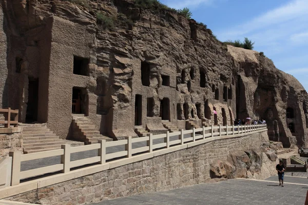 The Yungang Cave Monastery of Datong in China — Stock Photo, Image