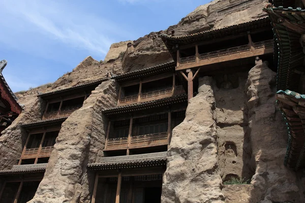 Yungang jeskyně klášter Datong v Číně — Stock fotografie