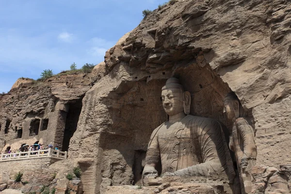 Yungang jaskini klasztoru Datong w Chinach — Zdjęcie stockowe