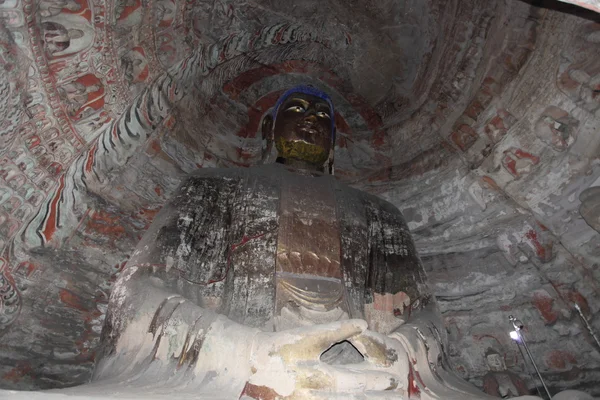 Buddhas ของอารามถ้ํา Yungang ของ Datong ในประเทศจีน — ภาพถ่ายสต็อก