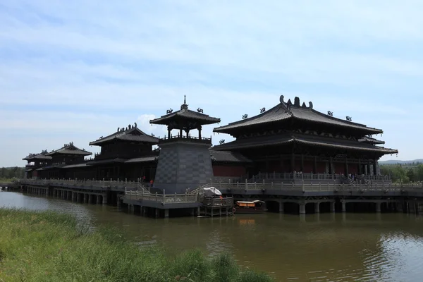 Il Tempio Yungang di Datong in Cina — Foto Stock