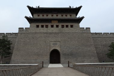 The City Wall of Datong in China clipart