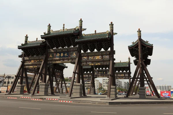 Stadspoort van Datong in Chinia — Stockfoto