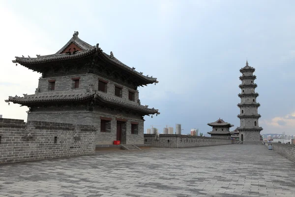 De stadsmuur van Datong in China — Stockfoto