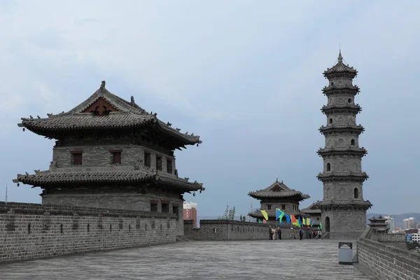 Datong Çin şehir duvar — Stok fotoğraf