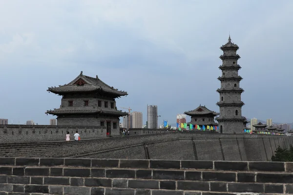 Il muro della città di Datong in Cina — Foto Stock