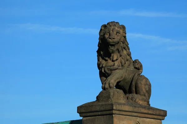 A Estátua do Leão do Castelo de Wartburg — Fotografia de Stock