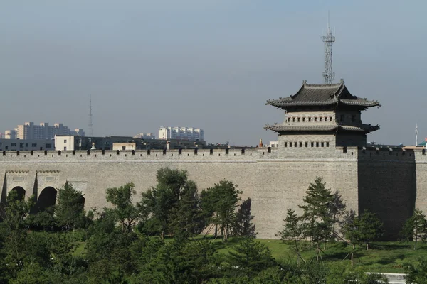 Il muro della città di Datong in Cina — Foto Stock