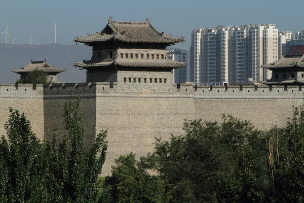 A városfal, Datong, Kína — Stock Fotó