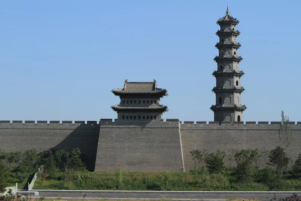 O muro da cidade de Datong na China — Fotografia de Stock