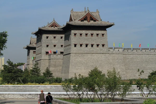 De stadsmuur van Datong in China — Stockfoto