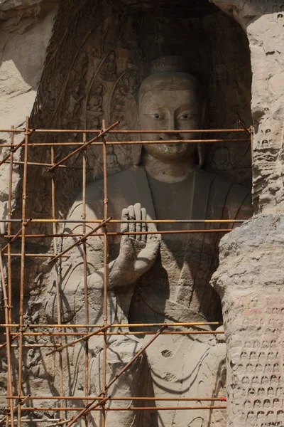De Boeddha standbeeld van Yungang in China — Stockfoto