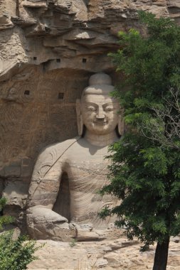 Çin'deki Yungang Buda heykeli