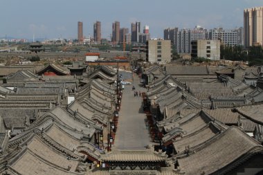 Eski Hutong bölgesinde Datong Çin