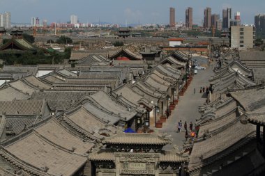 Eski Hutong bölgesinde Datong Çin