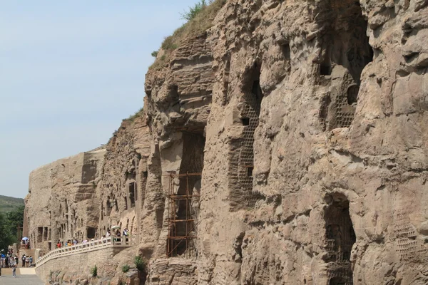 Yungang-klosteret i Datong i Kina – stockfoto