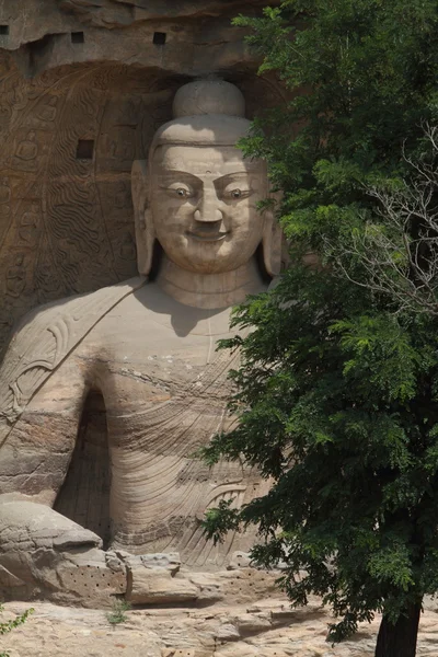 Posąg Buddy Yungang w Chinach — Zdjęcie stockowe