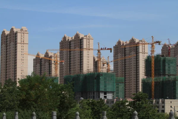 Будівництво будинку в Датун Китай — стокове фото