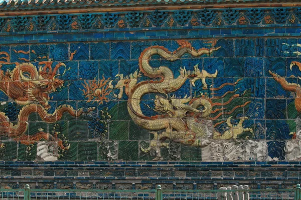 9-метровая стена Драгона в Китае — стоковое фото