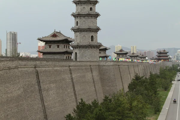 Die Stadtmauer von Datong in China — Stockfoto