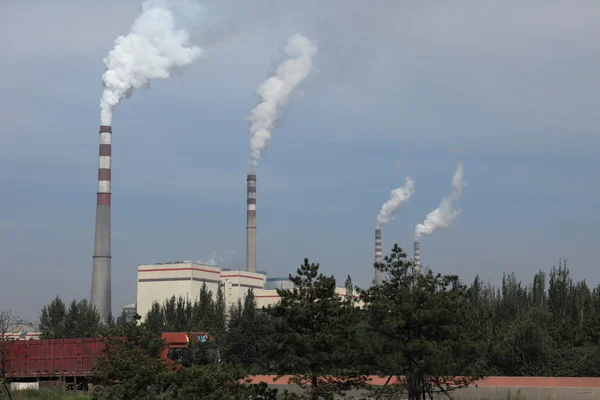 Загрязнение воздуха в Китае — стоковое фото