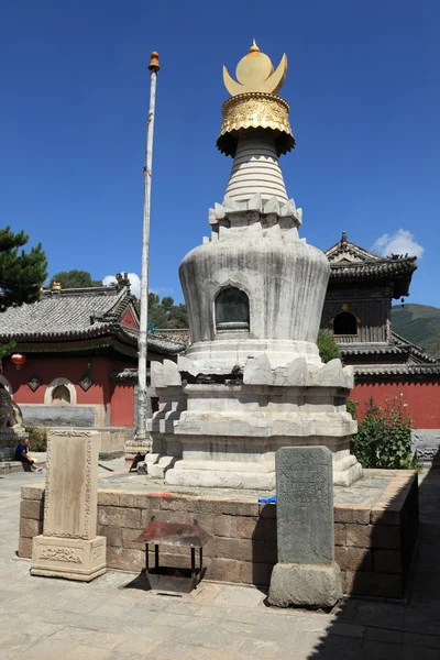 O grande Stupa de Wutai Shan na China — Fotografia de Stock