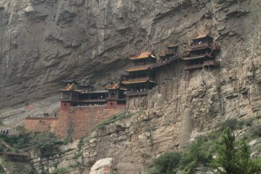 Datong Çin'Xuankong Si Manastırı