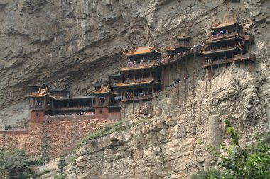 Datong Çin'Xuankong Si Manastırı