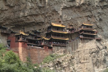 Datong Çin'Xuankong Si Manastırı