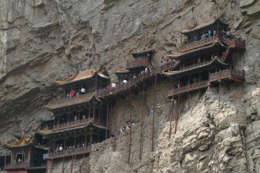 Datong Çin'Xuankong Si Manastırı