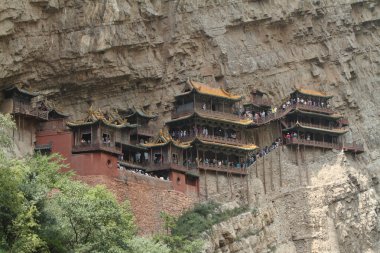 Datong Çin'Xuankong Si Manastırı