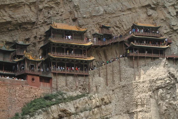 悬空寺修道院的大同在中国 — 图库照片