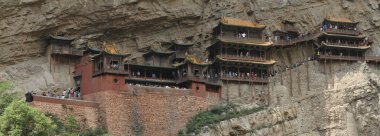 Datong Çin'Xuankong Si Manastırı
