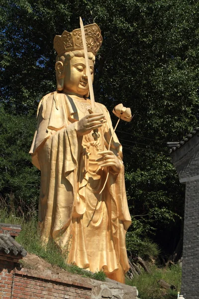 The golden Buddha of Wutai Shan in China — Stock Photo, Image