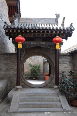 Antik kentin Pingyao Çin City Gate