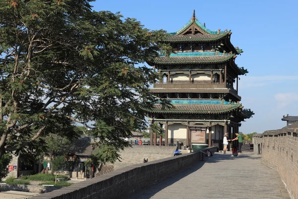 Le mur de la ville de Pingyao en Chine — Photo