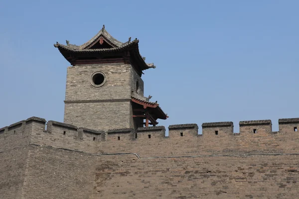De stadsmuur van Pingyao in China — Stockfoto