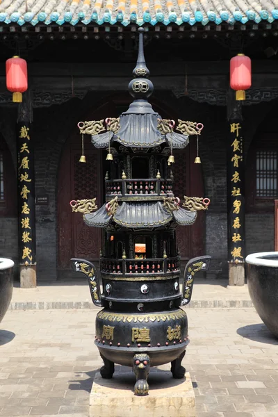 Sanktuarium świątyni Zhangbi Cun w Chinach — Zdjęcie stockowe